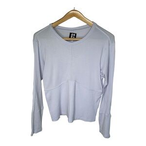 Alp N Rock Delaney Knit Top Size XL Lavender Long Sleeve Organic Cotton Modal